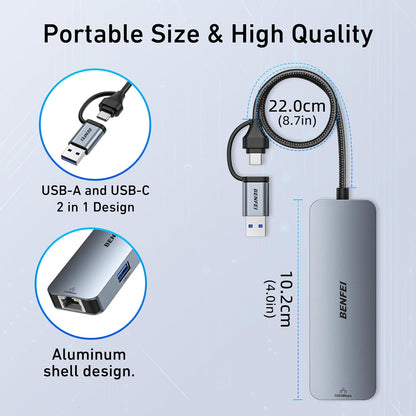 BENFEI USB-C USB 3.0 5 in 1 Hub