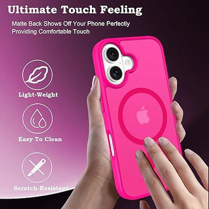 iPhone 16 Plus Magnetic Translucent Matte Skin Case