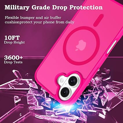 iPhone 16 Plus Magnetic Translucent Matte Skin Case